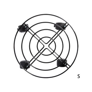 Esschert Design Grande capacité <span class=keywords><strong>de</strong></span> charge 60kg Métal Rond Extérieur 4 Roues Porte-pot <span class=keywords><strong>de</strong></span> fleur Chariot pour plante avec frein - Product Image 4