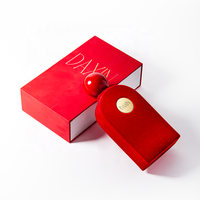 Bouteille de parfum de style velours haut de gamme bouteille de parfum en verre de velours vaporisateur Ultra-fin bouteille de parfum de 100ml couvercle sphérique rond