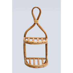 Étagère suspendue multifonction en rotin de style vintage, écologique, pour vêtements, salle de bain et salon - Product Image 1