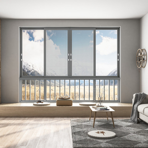 Rus Modern tasarım Arctic sınıf alüminyum sürgülü pencere banyo otel oturma odası Villa için paslanmaz çelik yatay - Product Image 1