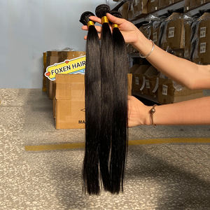 Fasci di tessuto umano capelli con chiusura Virgin malese Alley Express 12a sud Africa Remy Straight Brazilian Body Wave Bundles - Product Image 5