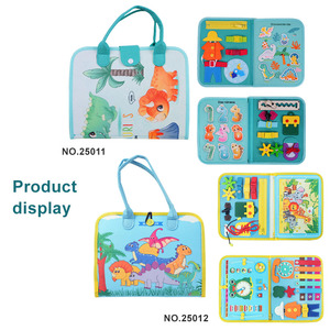 LEZA BABY New popolarità dinosauro <span class=keywords><strong>mondo</strong></span> 3D Montessori occupato bordo in feltro giocattoli per bambini educazione precoce di età compresa tra 5 e 7 anni - Product Image 6