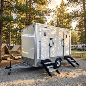 Remolque de Baño Portátil Prefabricado de Diseño Moderno con Ducha <span class=keywords><strong>para</strong></span> Alquiler en Exteriores, Parques, <span class=keywords><strong>Baños</strong></span> y Uso Doméstico, Disponible <span class=keywords><strong>para</strong></span> la Venta - Product Image 1