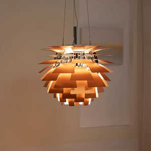 Bắc Âu hiện đại đơn giản thông nón Đèn chùm ngàn lá nhôm trần ánh sáng Sáng tạo thiết kế tối giản cho phòng khách sạn - Product Image 1