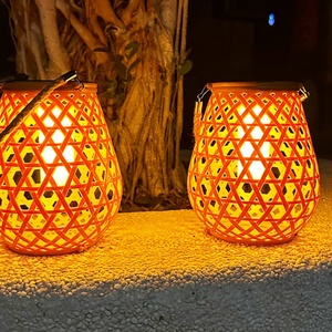 Lámpara Solar LED IP65 Impermeable, Colgante, de Doble Capa, ABS, Decorativa, con Luz Blanca Cálida para Jardín, Patio Exterior - Product Image 1