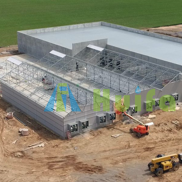 Huifa многопролетные большие пролетные поликарбонатные листы, светонепроницаемые теплицы