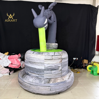 Dragon gonflable maléfique pour la décoration de fête d'enfants, ornement de dessin animé gonflable personnalisé pour l'affichage d'événements d'Halloween
