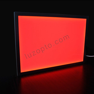 Caisson <span class=keywords><strong>lumineux</strong></span> publicitaire à DEL en aluminium et acrylique de taille personnalisée Installation décorative suspendue sur <span class=keywords><strong>panneau</strong></span> Edgelit - Product Image 3