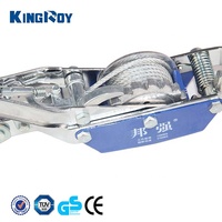 KingRoy penarik tali kawat aluminium portabel, datang bersama derek 2 ton penarik daya tangan
