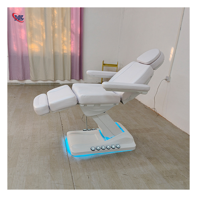 Modern Beauty Salon Furniture 3 Motors Electric Salon Spa Bed Luxury Foot Control Treatment Massage Bed