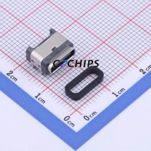 TYPE-C 6PFS 4J-H8.2 IPX7 USB Connector SMD Connector ( Connector Type: Type-C )( Protocol Standard: USB 3.1 )( Gender: Female ) - Product Image 1