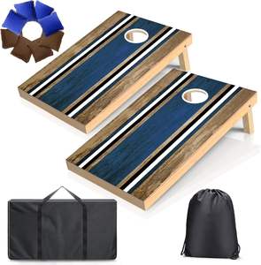 Artisanat du bois, <span class=keywords><strong>jeu</strong></span> <span class=keywords><strong>de</strong></span> cornhole en bois massif <span class=keywords><strong>de</strong></span> taille réglementaire, 4x2 pieds, <span class=keywords><strong>jeu</strong></span> <span class=keywords><strong>de</strong></span> lancer en plein air avec 8 sacs <span class=keywords><strong>de</strong></span> haricots, prêt à jouer, artisanat du bois - Product Image 1