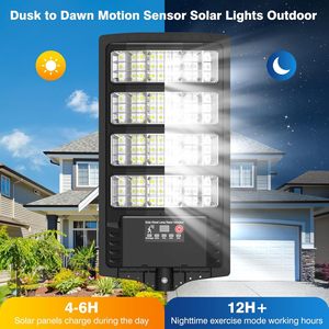 Farola Solar con Panel de 8W, 120 LED 5730, Batería LiFePO4 32650 de 5Ah, Sensor de Radar y Control de Luz con Soporte - Product Image 6
