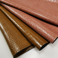 Crocodile Rexine PU cuir microfibre gaufré métallique étanche élastique caractéristiques pour canapé meubles sacs chaussures gants fabrication
