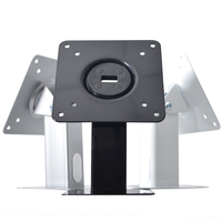 Support de tablette POS rotatif à 360° en métal pour Android, capacité de 20 lb, inclinaison à 180°, montage VESA pour utilisation sur bureau