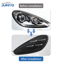 Kit de modernisation de phares Junyo Led pour Porsche Cayenne 15-18, passage des anciens phares à de nouveaux phares Led Matrix