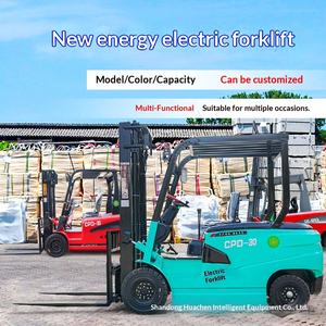 Chariot élévateur hydraulique compact à quatre roues pour manutention et empilage, hauteur de levage 1,5 à 2 mètres - Product Image 1