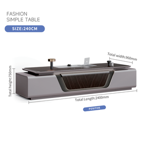 Современный офисный гарнитур из МДФ для руководителя: угловой стол и кресло - Product Image 5