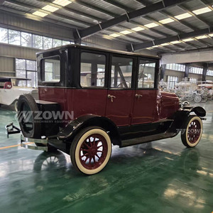 Véhicule électrique vintage à toit rigide avec design de roues classiques pour les visites panoramiques des communes et les défilés d'événements thématiques - Product Image 2