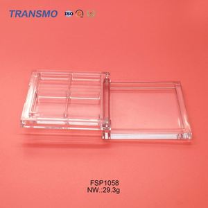 Emballage de fard à joues, logo personnalisé, boîtier compact pour fard à joues, carré, vide, transparent, étui pour fard à joues - Product Image 4