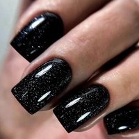 Scellant OEM ODM 2 EN 1 Super Shine Disco Glitter Bright Top Coat Scellant Sans Essuyage