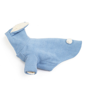 Baixo Preço Jaqueta De Inverno para Cães e Gatos Novo Design com Bonito Coelho Orelha Hoodie Poliéster Sólido <span class=keywords><strong>Pet</strong></span> Roupas - Product Image 4