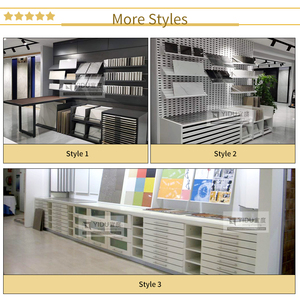 Thông Minh Nhân Tạo Sàn Gốm Hệ Thống Hiển Thị Với Trượt Đứng Cá Nhân Đá Veneer Gạch Hiển Thị Giá - Product Image 4