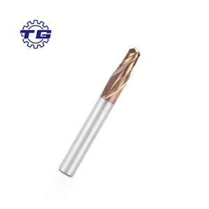 TG R1.25 * 4D * 50L Carburo CNC 2 flauta Bola Nariz EM55 End Mill Juegos de herramientas Fabricante para metal