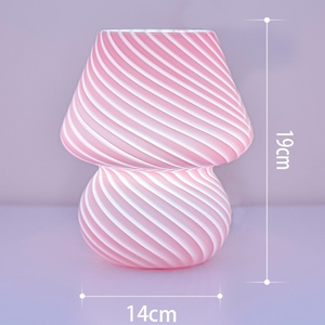 Lampe de chevet créative moderne simple en verre, design champignon, alimentée par USB, multicolore, pour chambre, <span class=keywords><strong>bureau</strong></span> et salle <span class=keywords><strong>d</strong></span>'étude - Product Image 6