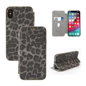 Smart Fall Buch Leopard Drucken Handy Zubehör mit Card Slot für LG W30 Pro W10 Stylo 5 V50 ThinQ 5G G8s G8 Q60 K50 K40