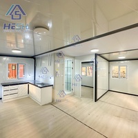 Maison Modulaire Pliable Préfabriquée Personnalisée 40 pieds 20 pieds, Deux Chambres, Conteneur Extensible, Prix Compétitif