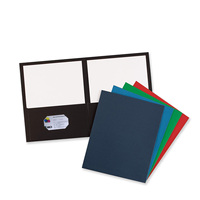 Carpeta de documentos 100% reciclada, 2 bolsillos, con sujetadores, colores surtidos