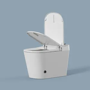 Nieuw Ontwerp Innovatie Vloer Gemonteerd Verbonden Wit Smart Toilet Voor Op Maat
