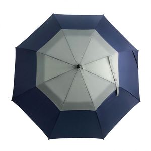Parapluie de golf personnalisé à double auvent, ventilé, ouverture automatique, grande taille, coupe-vent, design élégant, pour restaurants, 130 cm, 8 baleines - Product Image 1
