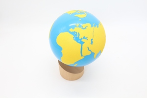 Giocattoli per bambini educativi in legno Montessori per bambini Globe-continenti e acqua - Product Image 3