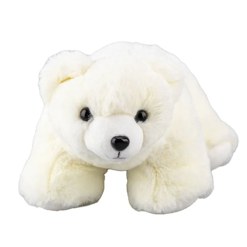 Novo Brinquedo Macio Brinquedo Bonito Juguetes Para Niños 11 polegadas Urso Polar Brinquedo De Pelúcia Logotipo Personalizado Animal Brinquedo De Pelúcia