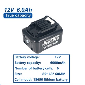Paquete de Baterías de Litio de 12 V para <span class=keywords><strong>Makita</strong></span> BL1050B 6.0 Ah, Paquete de Baterías Recargables, Compatible con <span class=keywords><strong>Makita</strong></span> BL1041B BL1021B <span class=keywords><strong>BL1016</strong></span> - Product Image 6