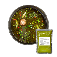 WXE Weixiaoer Base de Soupe Hot Pot au Poivre Vert et au Suif de Bœuf Sichuan Mala 500g Durée de Conservation de 12 Mois