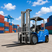 Transportasi Barang Paletisasi Kapasitas Muatan Tinggi Chassis Tahan Lama Forklift Listrik Lithium Liftron CPD40D 4000kg