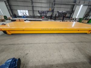 עומס כבד פלדה מטען שטוח העגלה תחבורה מיכל מופעל הרכבת מכונית חדש עבור מפעל ייצור - Product Image 6