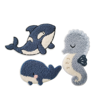 Écussons thermocollants personnalisés en chenille écologique brodés d'animaux pour badges, logos de vêtements et conceptions de vêtements