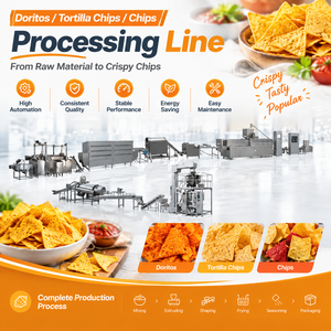 Equipo de Extrusión de Doble Tornillo <span class=keywords><strong>Doritos</strong></span> - Intercambiador de Calor Automático Multifuncional para Harina, Helado y Chips de Maíz, Acero Inoxidable 304 - Product Image 1