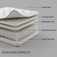 OEM ODM King-Size Schaumstoffmatratze Euro-Top-Matratze Einzelbett Doppelbett Gel-Memory-Schaum 3-Zonen-Stützmatratze Kühlend Atmungsaktiv