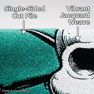 Serviette de plage Jacquard moderne écologique 100% coton teint en fil 70x140cm 500gsm Luxe Haute absorption OEKO-TEX 500 pièces MOQ USA - Product Image 4