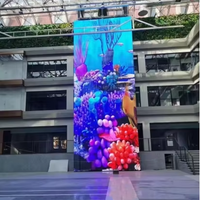 Mur vidéo LED transparent HD P3.91-7.81mm IP65 pour la publicité extérieure et la location de scène