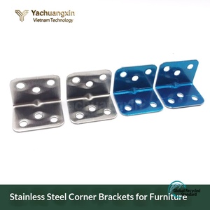 Stainless <b>Steel</b> Flat Corner <b>Bracket</b> Connector for Construction Hardware - Product Image 4