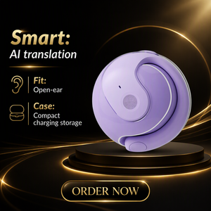 Auricolari Wireless a Sfera Rotonda con Design Open-Ear, Bassa Latenza, Lunga Durata della Batteria, Consegna Rapida per Uso Quotidiano - Product Image 1