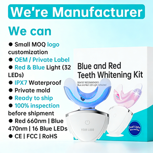 Dispositivo de Blanqueamiento Dental LED Rojo y Azul, Sin Sensibilidad, Carga Inalámbrica, Diseño Portátil, Regalo Perfecto para la Belleza Dental Personal - Product Image 4