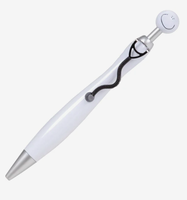 Stylos à bille promotionnels personnalisés en forme de stéthoscope avec logo imprimé – Cadeaux pour fournitures de bureau médical