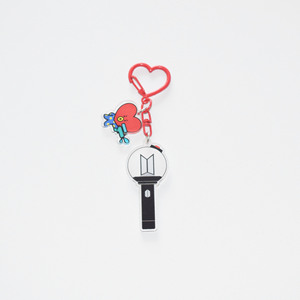 Porte-clés en acrylique style <span class=keywords><strong>Kpop</strong></span>, mini bâton lumineux, pendentif mignon de dessin animé avec boucle en forme de <span class=keywords><strong>c</strong></span>œur, utilisé pour la décoration d'emballages BTS - Product Image 6